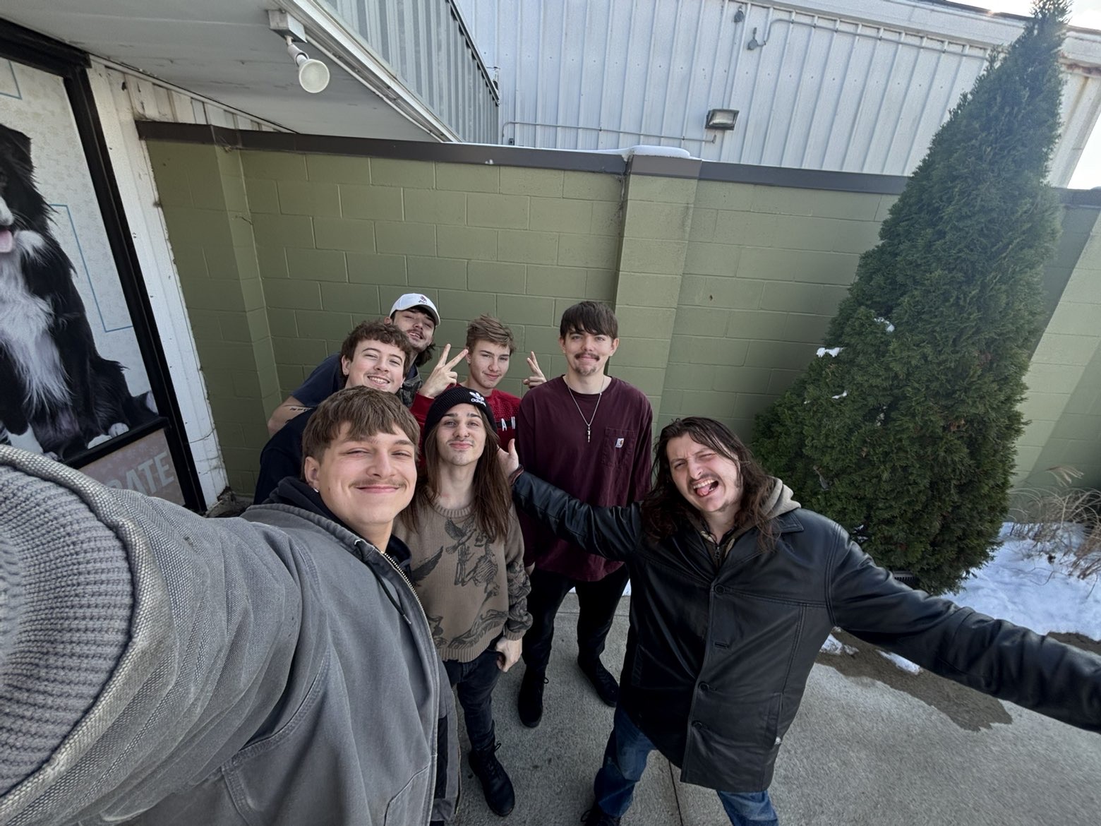 Brothers helping at the animal shelter